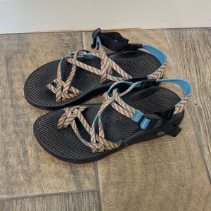 Chaco Rainbow color sandals size 8